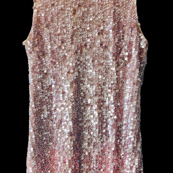 👗French Connection Starlight Ombré Sequin Dress - Mellow Rose 🩷 | Size 8 | $50 - Picture 5 of 12